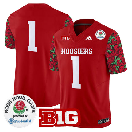 Men's Indiana Hoosiers 2025 Rose Bowl Pattern Vapor Limited Jersey - Stitched