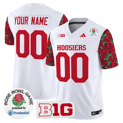 Indiana Hoosiers 2025 Rose Bowl Pattern Vapor Limited Custom Jersey - Stitched