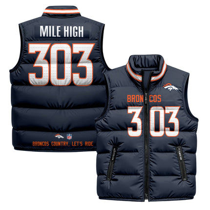 Denver Broncos 2025 Puffer Vest