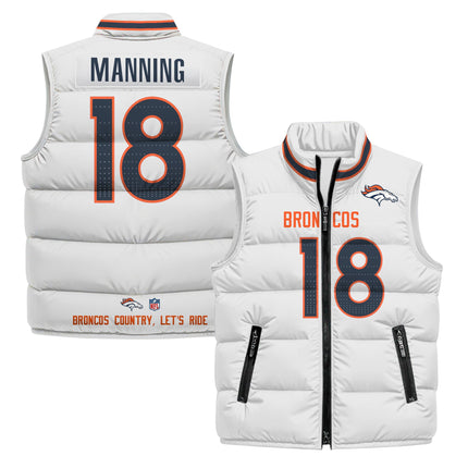 Denver Broncos 2025 Puffer Vest