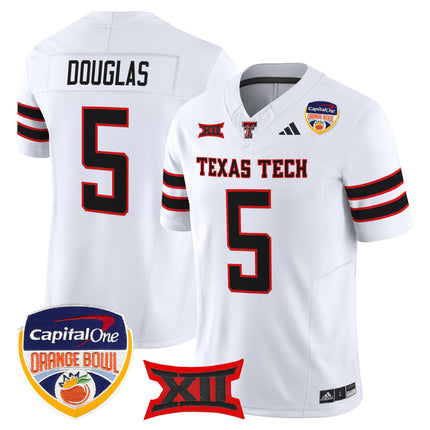 Men's Texas Tech Red Raiders 2025 Orange Bowl Vapor Limited Jersey V2 - All Stitched
