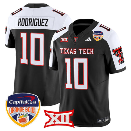 Men's Texas Tech Red Raiders 2025 Orange Bowl Vapor Limited Jersey V2 - All Stitched