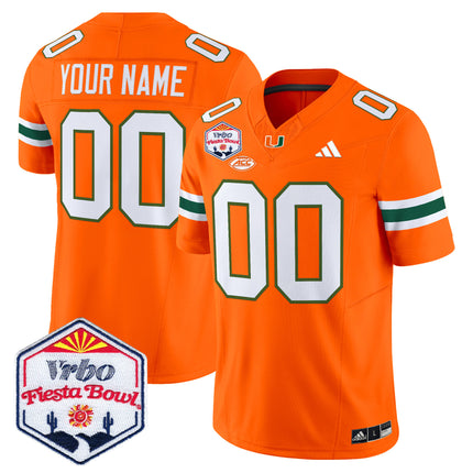 Miami Hurricanes 2026 The Fiesta Bowl Vapor Limited Custom Jersey - All Stitched