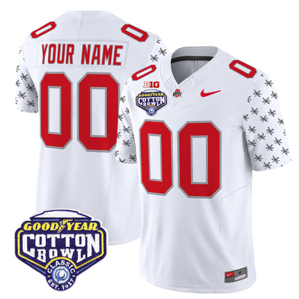 Ohio State Buckeyes 2025 Cotton Bowl Patch Vapor Limited Custom Jersey - All Stitched