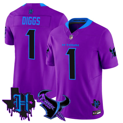 Men's Houston Texans DJ Screw Vapor Limited Jersey - All Stitched