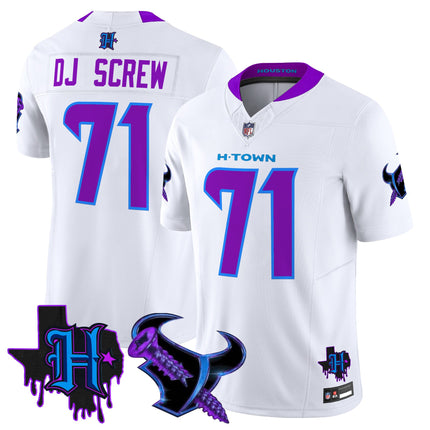 Men's Houston Texans DJ Screw Vapor Limited Jersey - All Stitched