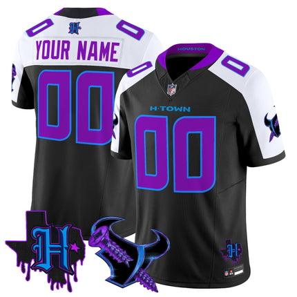 Houston Texans DJ Screw Vapor Limited Custom Jersey - All Stitched