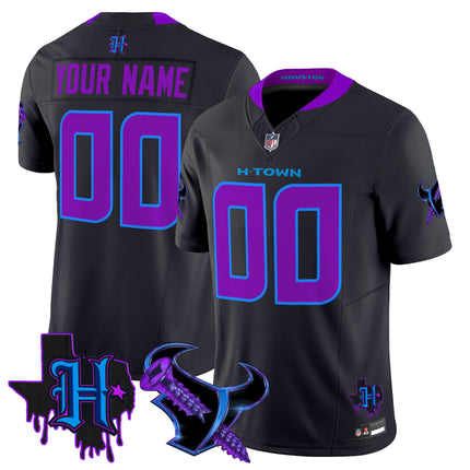 Houston Texans DJ Screw Vapor Limited Custom Jersey - All Stitched