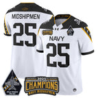 White / #25 Midshipmen / S