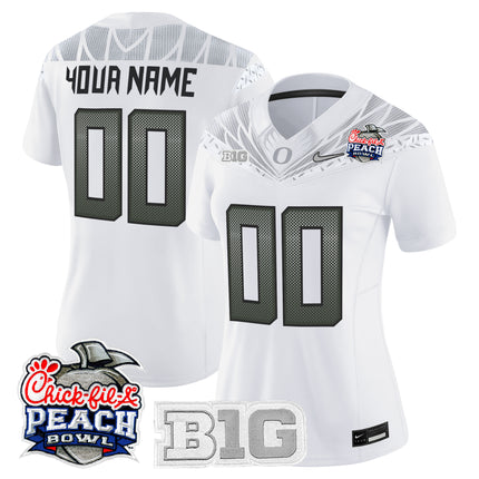Oregon Ducks 2026 Peach Bowl Vapor Limited Custom Jersey - All Stitched