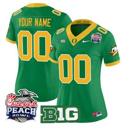 Oregon Ducks 2026 Peach Bowl Vapor Limited Custom Jersey - All Stitched
