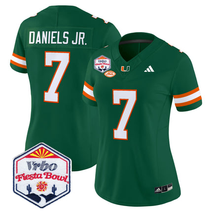 Women's Miami Hurricanes 2026 The Fiesta Bowl Vapor Limited Jersey - All Stitched