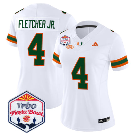 Women's Miami Hurricanes 2026 The Fiesta Bowl Vapor Limited Jersey - All Stitched