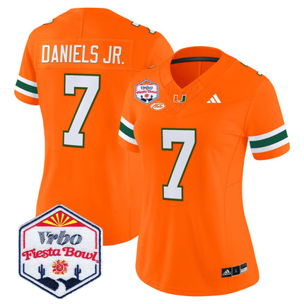 Women's Miami Hurricanes 2026 The Fiesta Bowl Vapor Limited Jersey - All Stitched