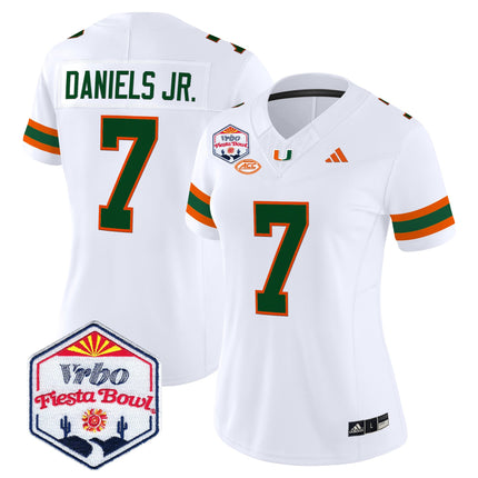 Women's Miami Hurricanes 2026 The Fiesta Bowl Vapor Limited Jersey - All Stitched