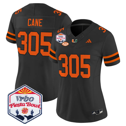 Women's Miami Hurricanes 2026 The Fiesta Bowl Vapor Limited Jersey - All Stitched