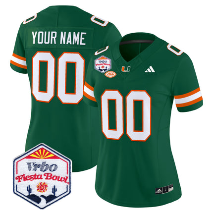 Miami Hurricanes 2026 The Fiesta Bowl Vapor Limited Custom Jersey - All Stitched
