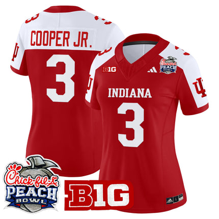 Women's Indiana Hoosiers 2026 Peach Bowl Vapor Limited Jersey - All Stitched