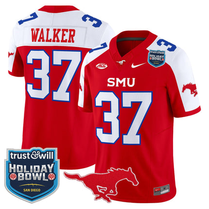 Men's SMU Mustangs 2026 Holiday Bowl Vapor Limited Jersey - All Stitched