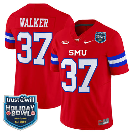 Men's SMU Mustangs 2026 Holiday Bowl Vapor Limited Jersey - All Stitched