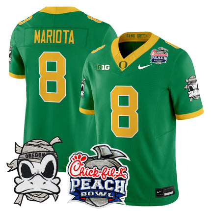 Men's Oregon Ducks "Mummy Duck" Vapor Limited Jersey - 2026 Peach Bowl Patch - All Stitched