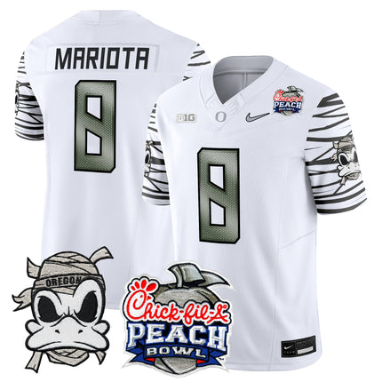 Men's Oregon Ducks "Mummy Duck" Vapor Limited Jersey - 2026 Peach Bowl Patch - All Stitched