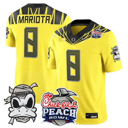 Men's Oregon Ducks "Mummy Duck" Vapor Limited Jersey - 2026 Peach Bowl Patch - All Stitched