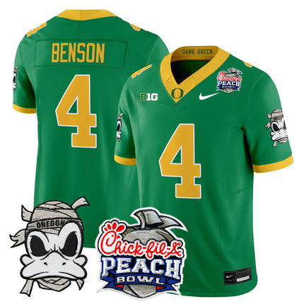 Men's Oregon Ducks "Mummy Duck" Vapor Limited Jersey - 2026 Peach Bowl Patch - All Stitched