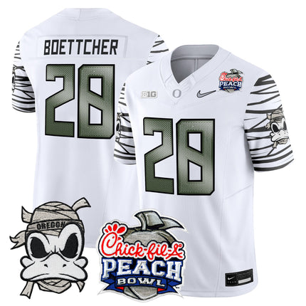 Men's Oregon Ducks "Mummy Duck" Vapor Limited Jersey - 2026 Peach Bowl Patch - All Stitched