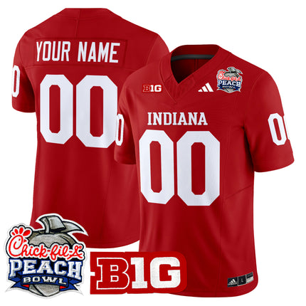 Indiana Hoosiers 2026 Peach Bowl Vapor Limited Custom Jersey V2 - All Stitched