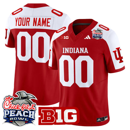 Indiana Hoosiers 2026 Peach Bowl Vapor Limited Custom Jersey V2 - All Stitched