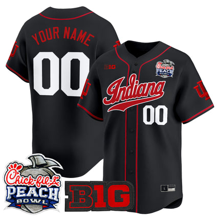 Indiana Hoosiers 2026 Peach Bowl Vapor Baseball Custom Jersey - All Stitched