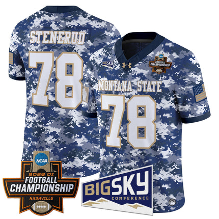 Men's Montana State Bobcats 2026 Football Championship Vapor Limited Jersey - All Stitched