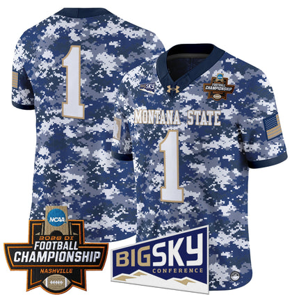 Men's Montana State Bobcats 2026 Football Championship Vapor Limited Jersey - All Stitched