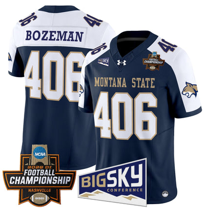 Men's Montana State Bobcats 2026 Football Championship Vapor Limited Jersey - All Stitched