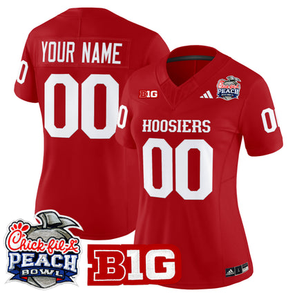 Indiana Hoosiers 2026 Peach Bowl Vapor Limited Custom Jersey V2 - All Stitched