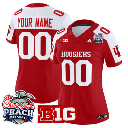 Indiana Hoosiers 2026 Peach Bowl Vapor Limited Custom Jersey V2 - All Stitched