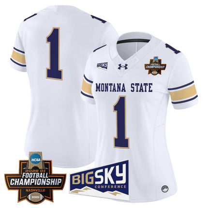 Women's Montana State Bobcats 2026 Football Championship Vapor Limited Jersey - All Stitched