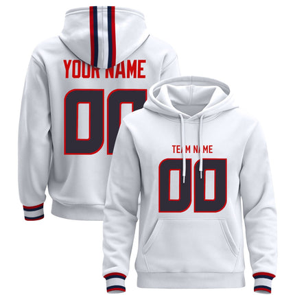 Liberty White Custom Pullover Hoodie