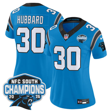 Women's Carolina Panthers 2025 NFC South Division Champions Vapor Limited Jersey - All Stitched