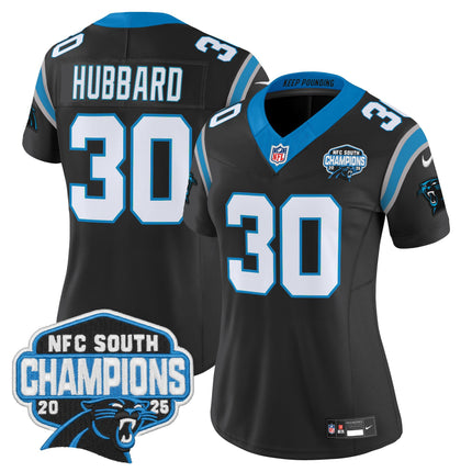 Women's Carolina Panthers 2025 NFC South Division Champions Vapor Limited Jersey - All Stitched