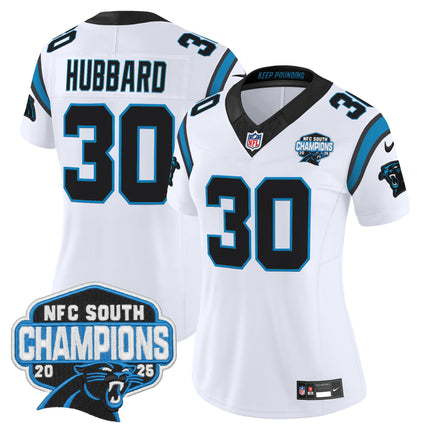 Women's Carolina Panthers 2025 NFC South Division Champions Vapor Limited Jersey - All Stitched
