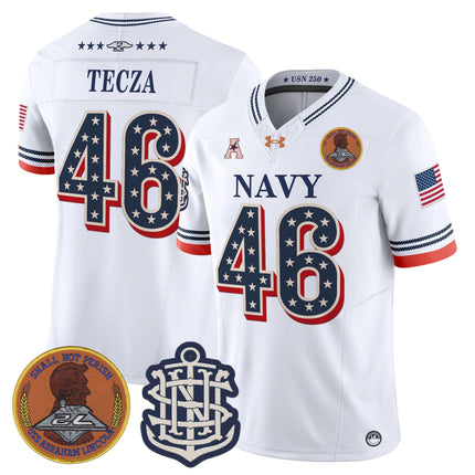 Men's Navy Midshipmen 1776-2026 America Vapor Limited Jersey - Stitched
