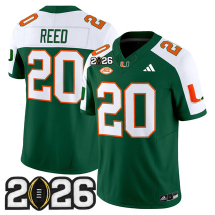 Men's Miami Hurricanes 2026 CFP Final Patch Vapor Limited Jersey - All Stitched
