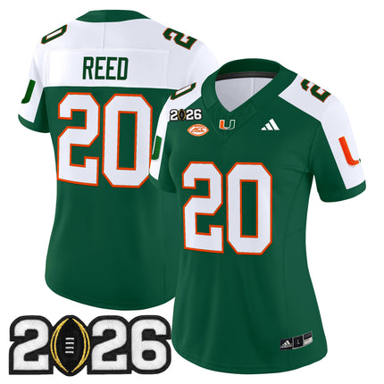 Women's Miami Hurricanes 2026 CFP Final Patch Vapor Limited Jersey - All Stitched