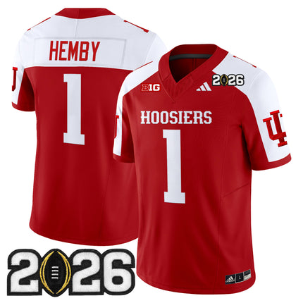 Men's Indiana Hoosiers 2026 CFP Final Patch Vapor Limited Jersey - All Stitched