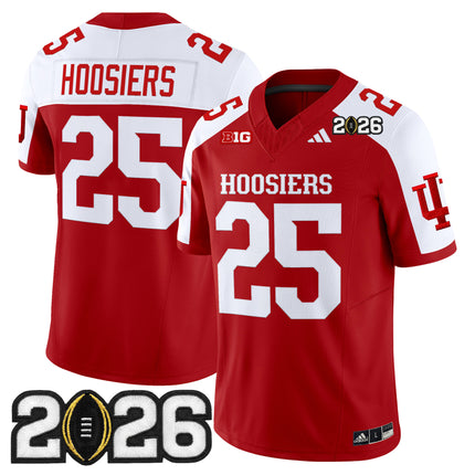 Men's Indiana Hoosiers 2026 CFP Final Patch Vapor Limited Jersey - All Stitched