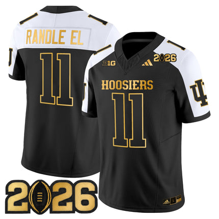 Men's Indiana Hoosiers 2026 CFP Final Patch Gold Vapor Limited Jersey - All Stitched