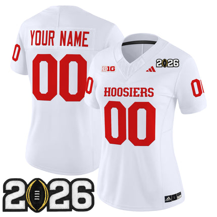 Indiana Hoosiers 2026 CFP Final Patch Vapor Limited Custom Jersey - All Stitched