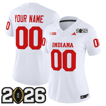 Indiana Hoosiers 2026 CFP Final Patch Vapor Limited Custom Jersey V2 - All Stitched